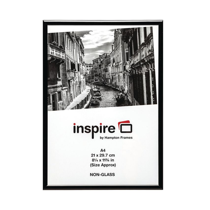 Photo Album Co Tpac Photo Aluminium Certificate Frame A4 Black PAAFA4Black