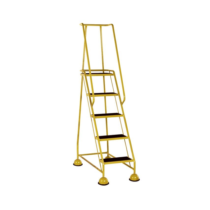 VFM Yellow 5 Tread Step Ladder (Load Capacity 125kg) 385145