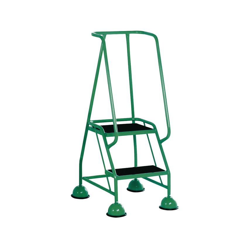 VFM Green 2 Tread Steps Ladder (Load Capacity 125kg) 385132