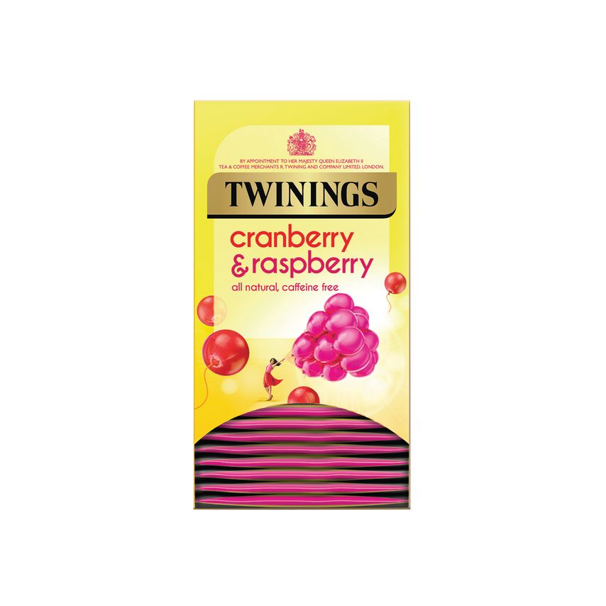 Twinings Cranberry Raspberry and Elderflower Tea Bags, Pack of 20 F09614