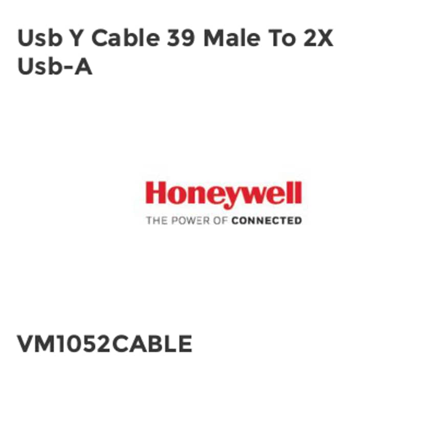 Honeywell Usb Y Cable 39 Male To 2X Usb-A- you get 3
