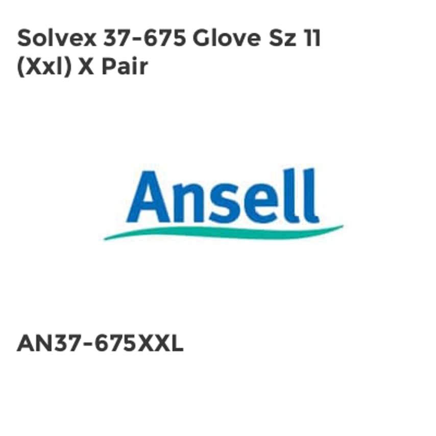 Ansell ANSELL SOLVEX 37-675 GLOVE SZ 11 (XXL)