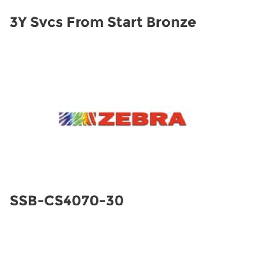 Zebra 3Y Svcs From Start Bronze- you get 3