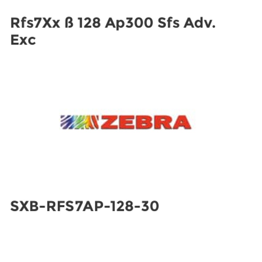 Zebra Rfs7Xx 128 Ap300 Sfs Adv. Exc