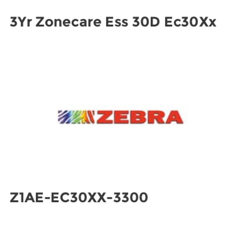 Zebra 3Yr Zonecare Ess 30D Ec30Xx