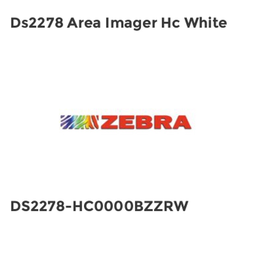 Zebra Ds2278 Area Imager Hc White