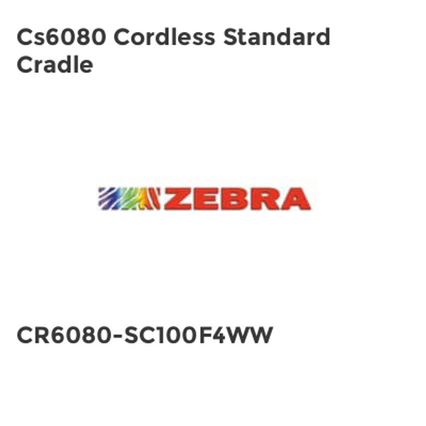 Zebra CS6080 Cordless Standard Cradle