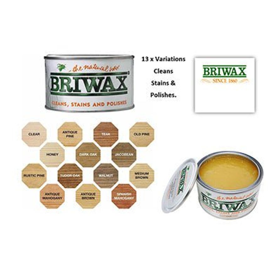 Briwax Original Wax Furniture Polish Cleaner Restorer 400ml {Teak}