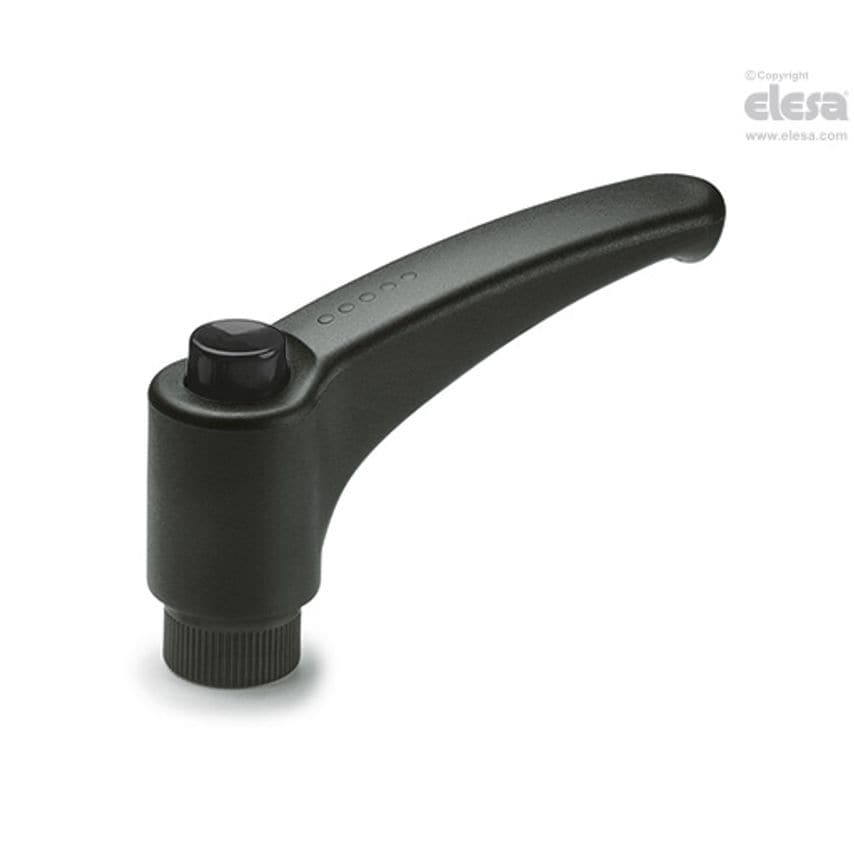 Shop ELESA ERX Adjustable handles Technopolymer Brass boss threaded