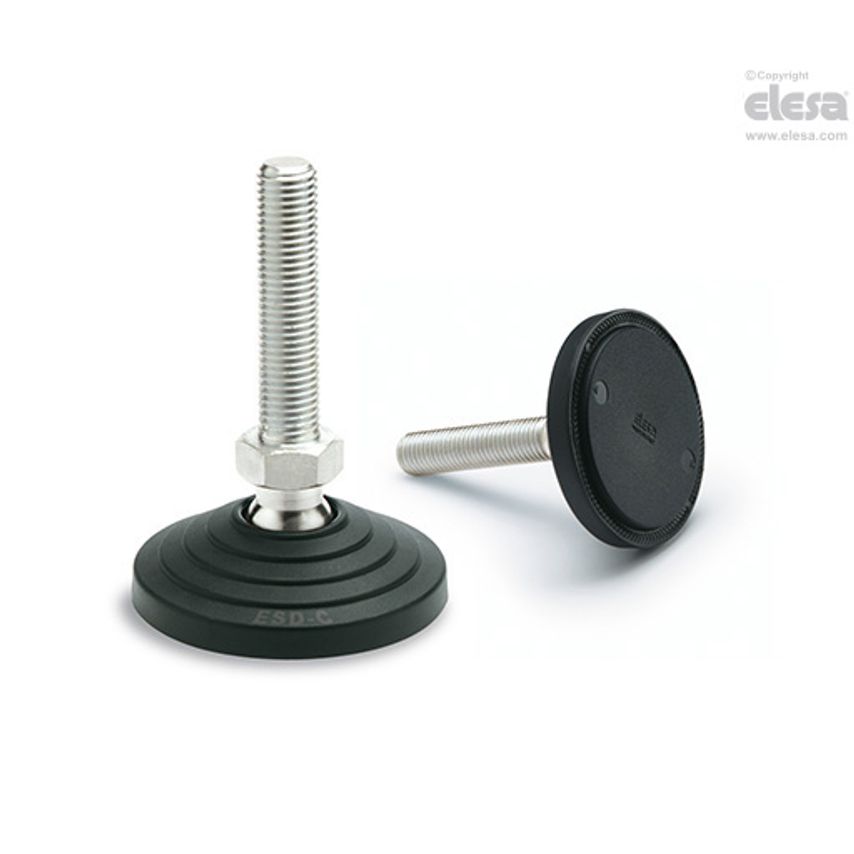 ELESA Levelling feet-LV.A-80-24-SST-M20x98-ESD-C