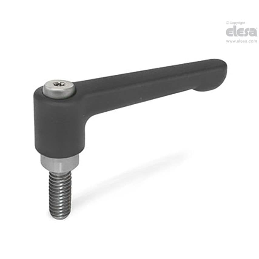 ELESA Adjustable handle-GN 302.1-63-M8-40-SW