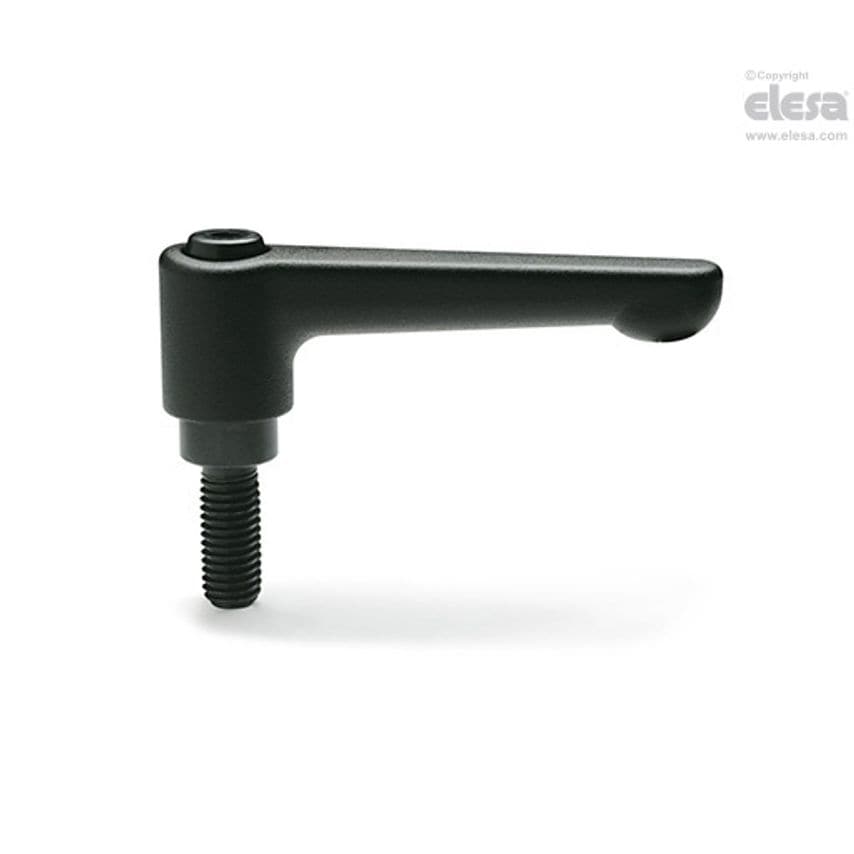 ELESA Adjustable handle-GN 302-30-M3-16-SR