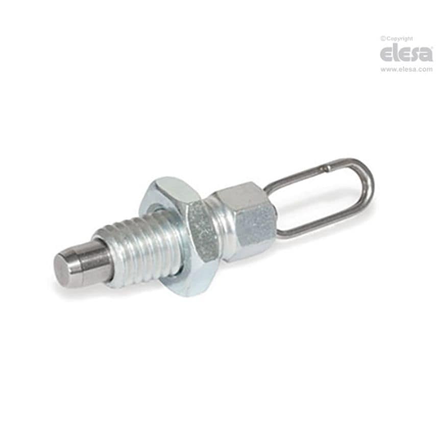 ELESA GN 717 Indexing plungers with or without rest in retracted position steel
