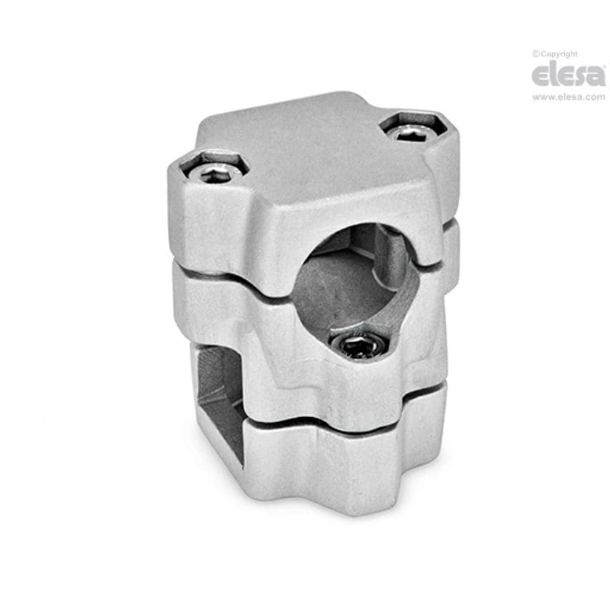 ELESA Two-way Connecting Clamp-GN 134-B35-V35-60-2-BL