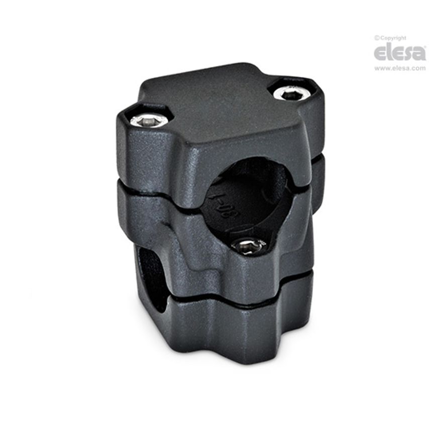 ELESA Two-way Connecting Clamp-GN 134-B40-B40-76-2-SW