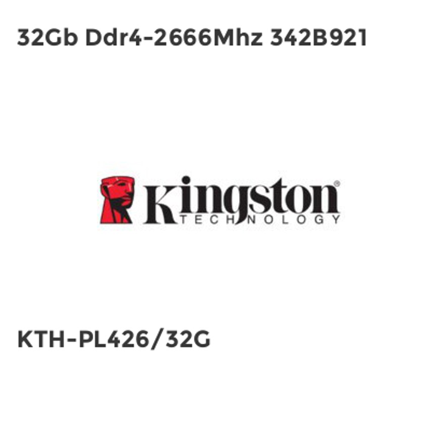 Kingston 32Gb Ddr4-2666Mhz 342B921