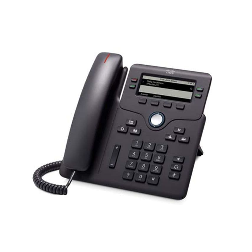 Cisco 6851 IP phone Black 4 lines Wi-Fi
