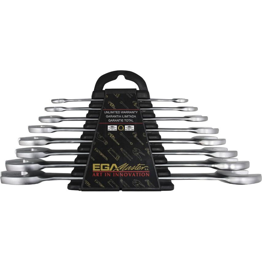 EGA Master Set of 12 Open End Wrenches 6-7/30-32 Aerospatial Chrome Plating