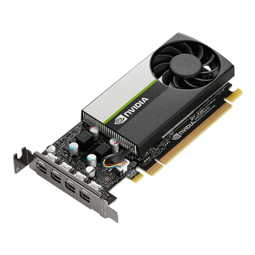 NVIDIA T1000, 896 CUDA, 4GB GDDR6, 4x mDP 1.4, PCIe 3.0 x16