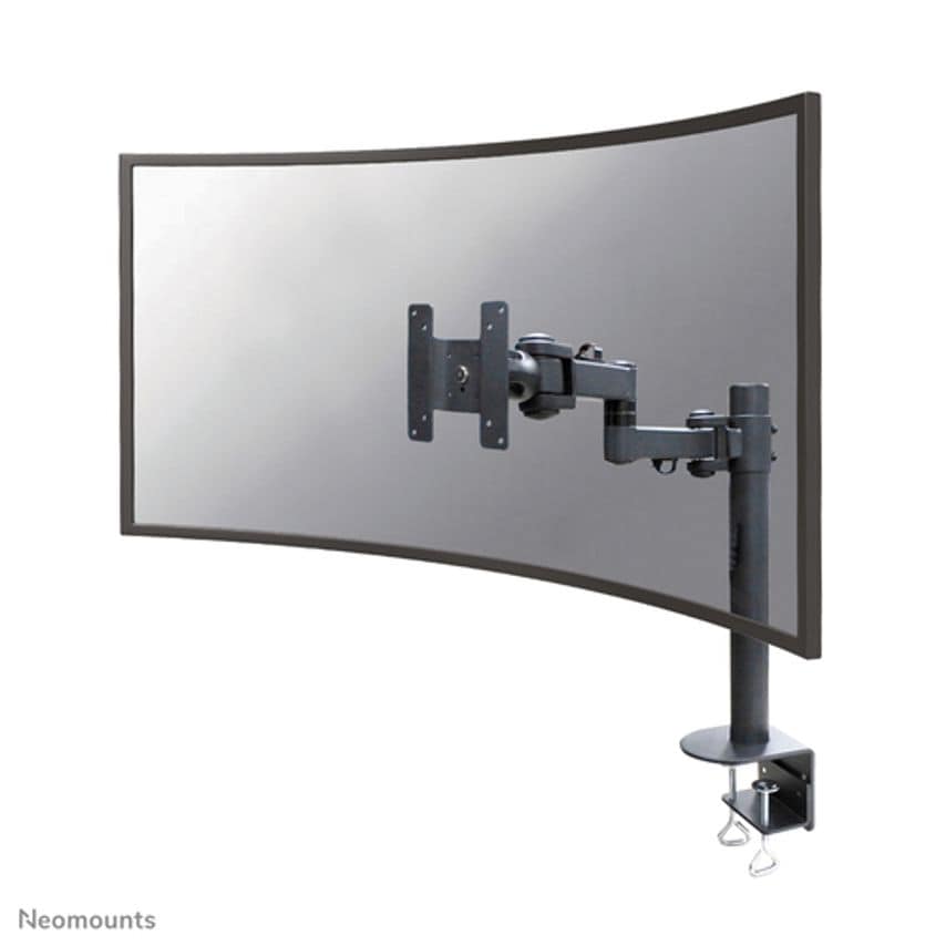 Newstar Neomounts by Full Motion Desk Mount (clamp) for 10-49" Curved Monitor Sc