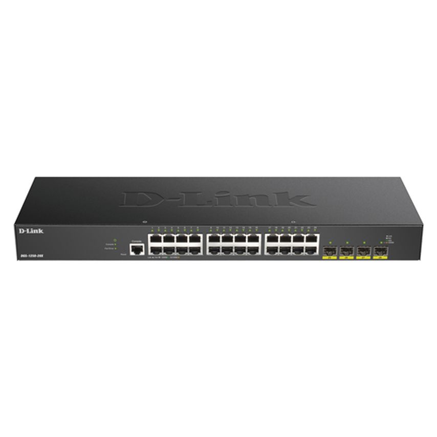 Shop D-Link DGS-1250-28X, 24x 10/100/1000BASE-T, 4x 10G SFP+, 128 Gbps ...