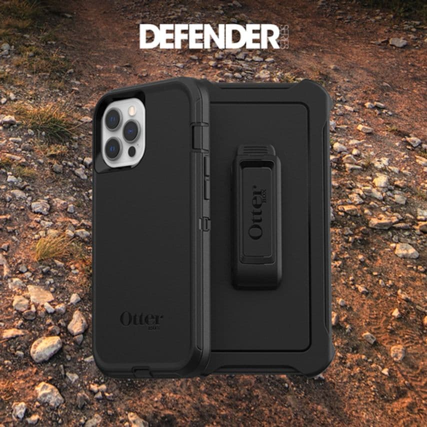 OtterBox Defender Series For Apple Iphone 12/Iphone 12 Pro Black No Retail Packa