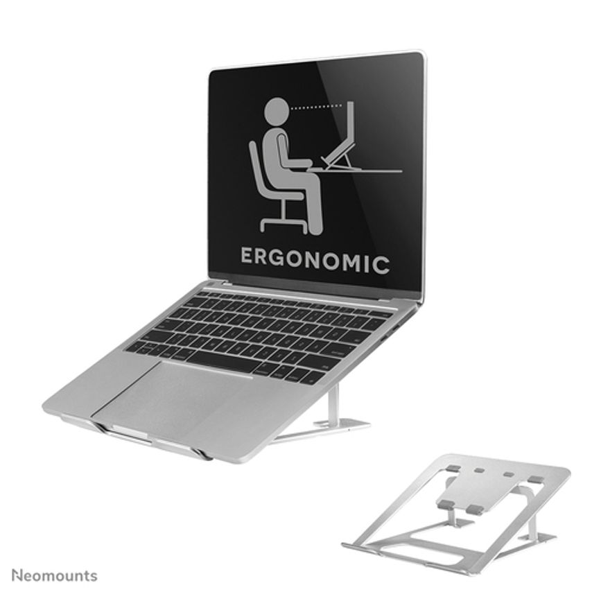 Newstar Neomounts by foldable laptop stand - Silver