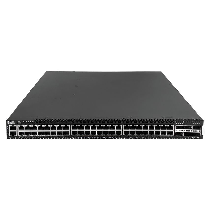 D-Link DXS-3610-54T - 48-port 10GBase-T, 6-port 100G QSFP28 interfaces switch wi