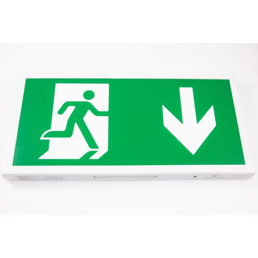 AL LED Emergency Exit Sign (Left) - Mounted (Maintained/Non-Maintained)