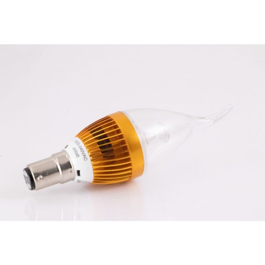 AL Dimmable 4W B15 LED Clear Candle Bulb (3000K - Warm White)