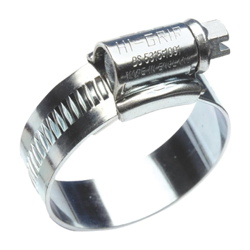 JCS Hi-Grip Hose Clip Zinc Plated Mild Steel - Range 85-100mm- you get 10