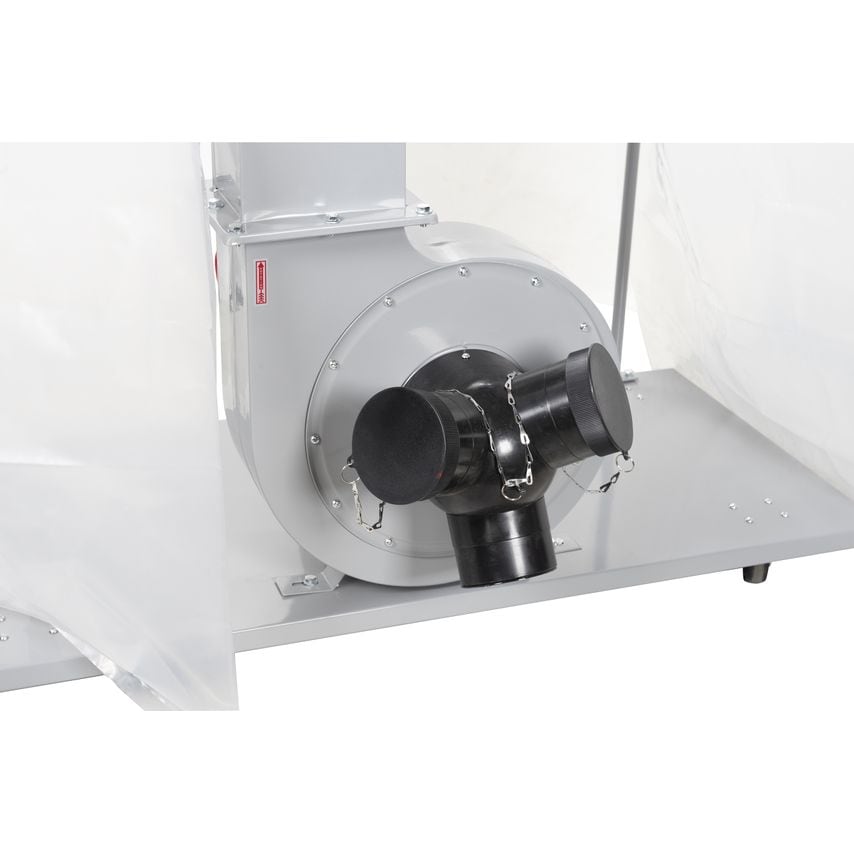 Holzmann ABS3880 400 L Twin Bag Wood Chip Dust Extractor with Triple Inlet 230V