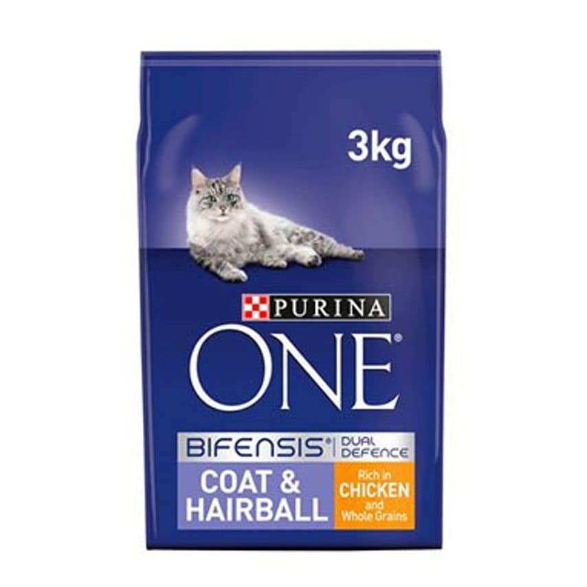 Purina ONE Coat & Hairball Dry Cat Food Chicken 3kg