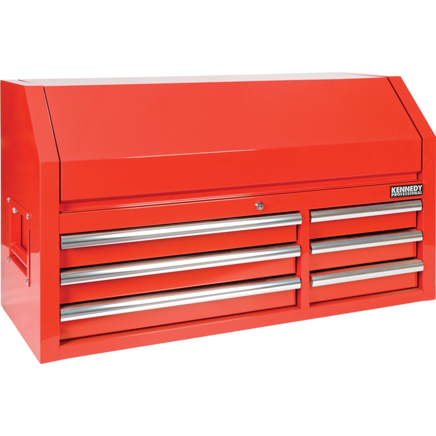 6-Drawer XL Heavy Duty Tool Chest with Large Top Cabinet
