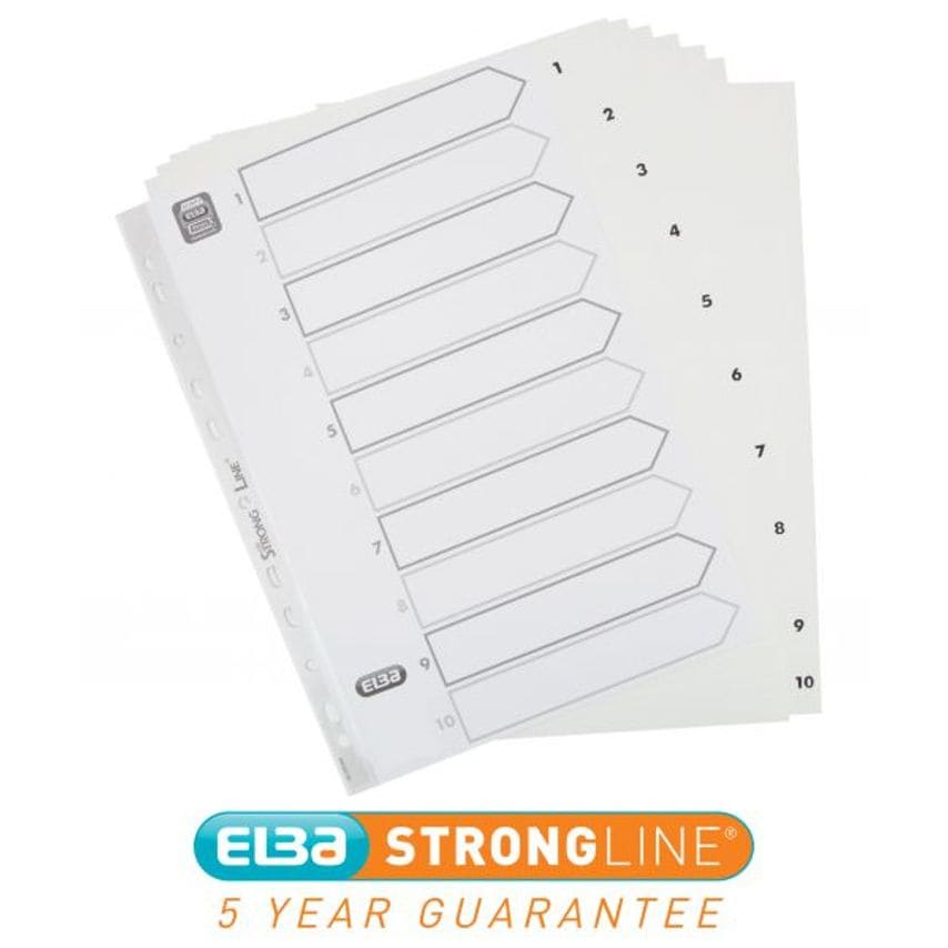 Index Multipunched MylarReinforced Tabs Zoro UK