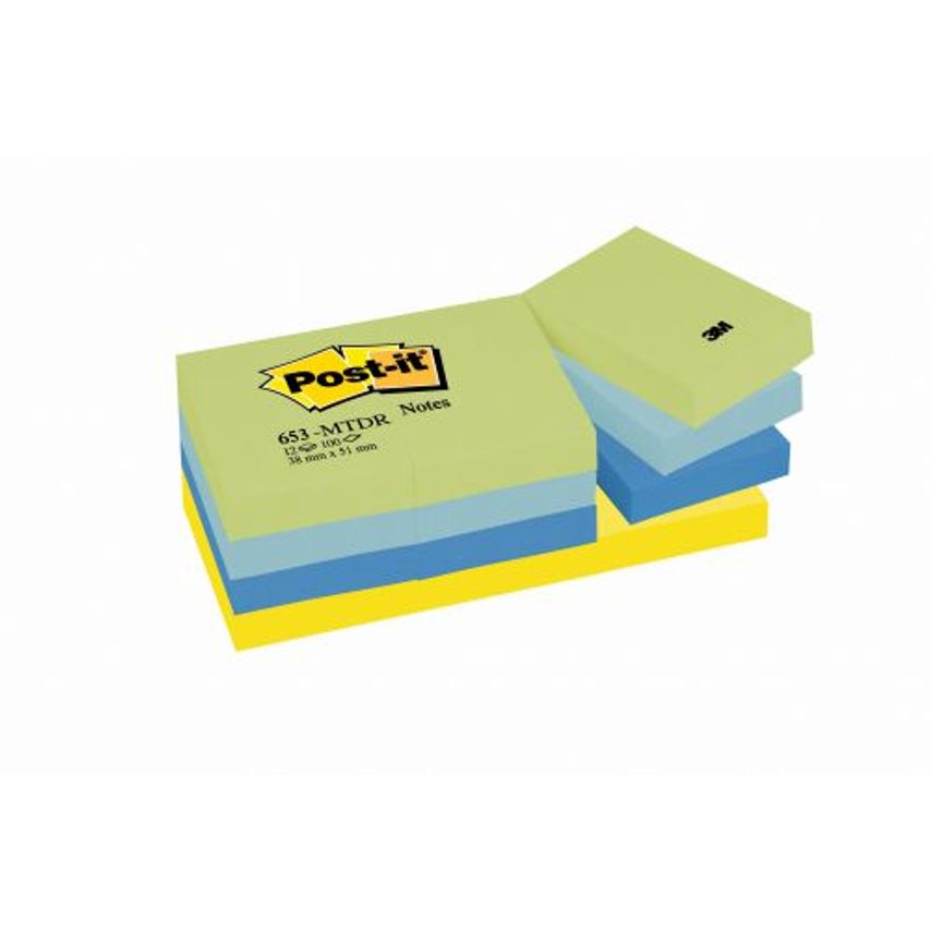 post it Notes Post-it assortis Reveuses 38 x 51 Lot de 12 - 653MT