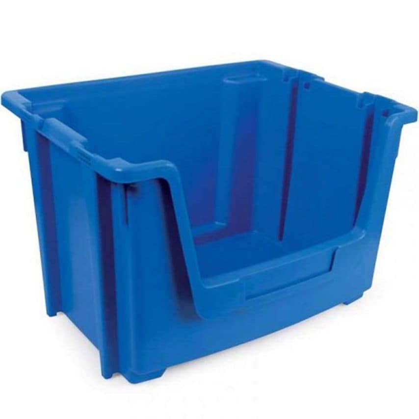 Tayg Stackable Open Fronted Storage Pick Bin - 50 Litre - Blue