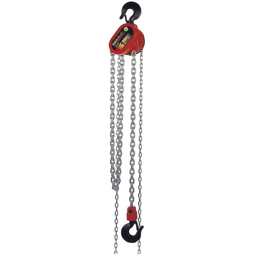 EGA Master Hand Chain Hoist Push Trolley 2000kg - Load Chain Safety Factor 6-1 3