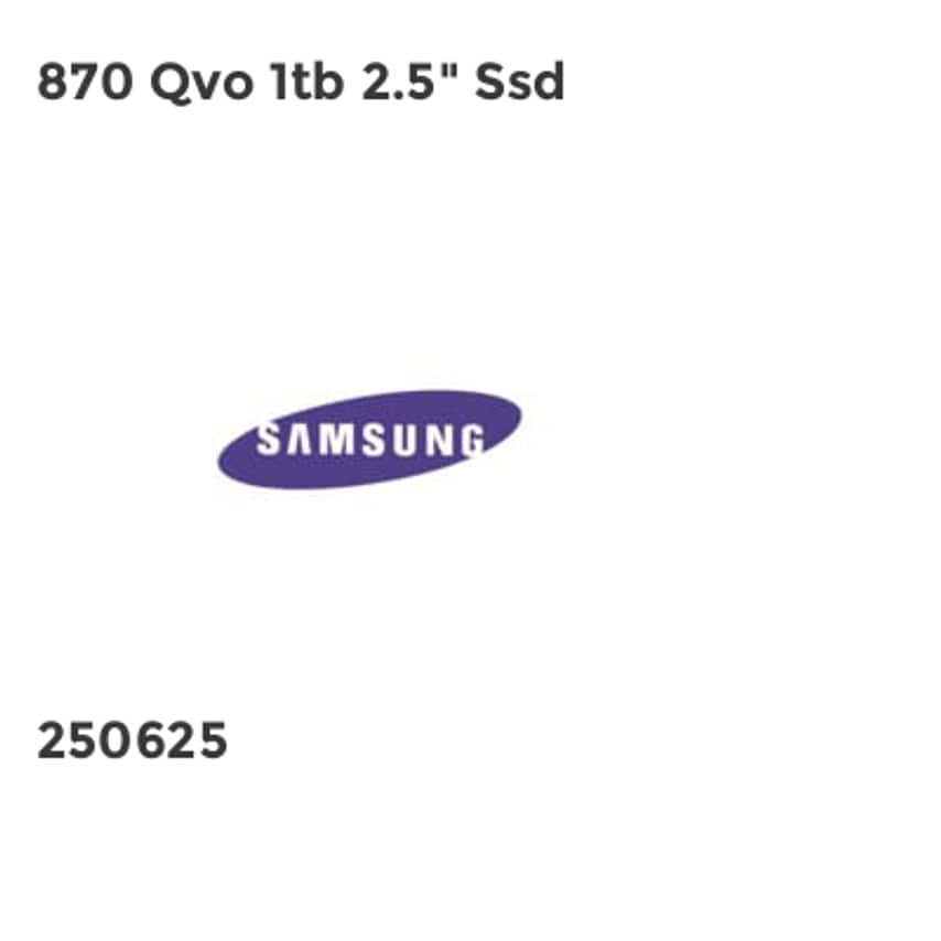 Samsung 870 Qvo 1tb 2.5" Ssd