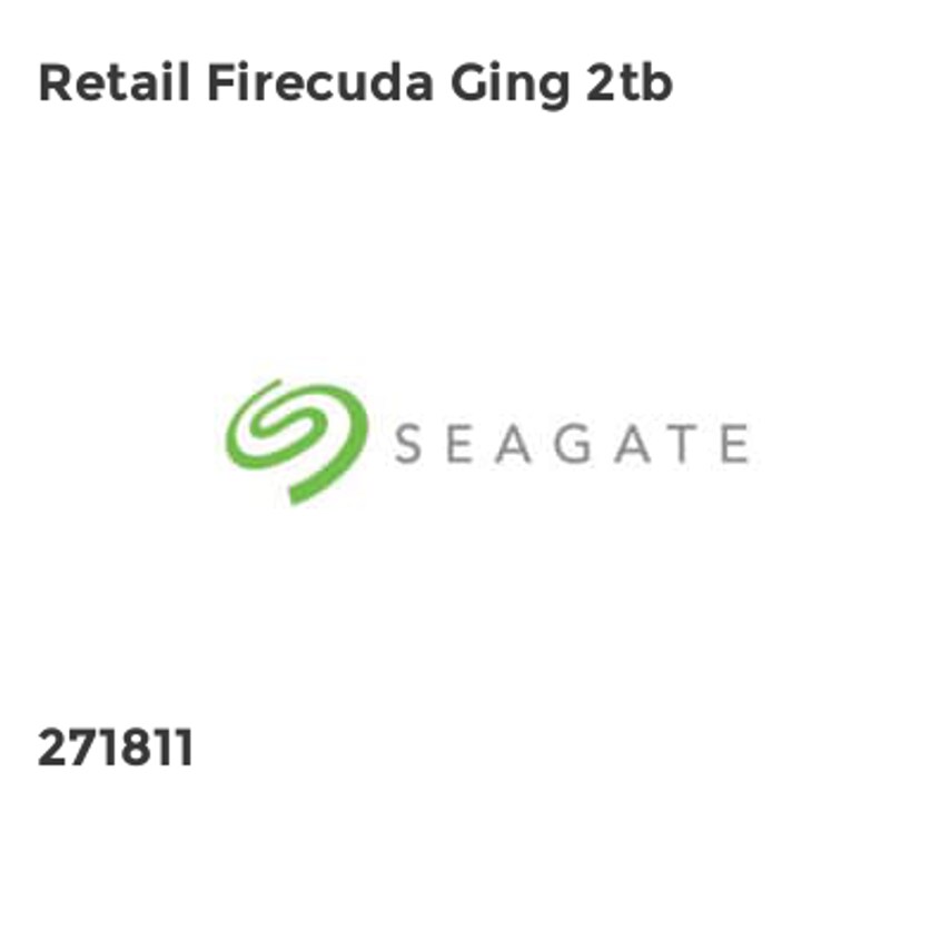 Seagate Retail Firecuda Ging 2tb