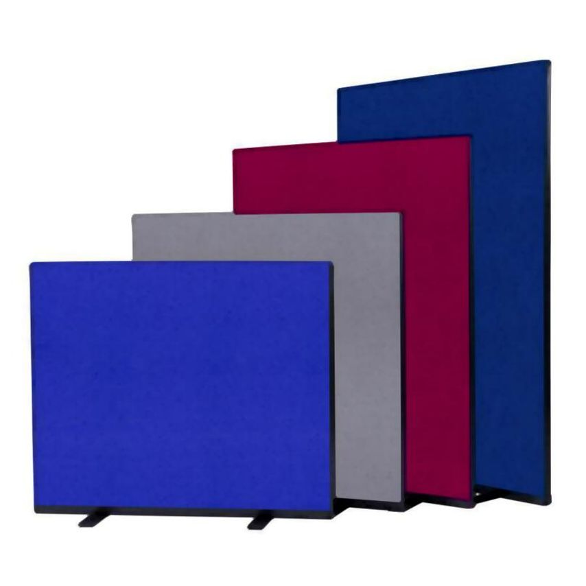 Pinewood Associates Free Standing Office Screen 1200mm Wide 1500mm Height Nyloop Fabric Red
