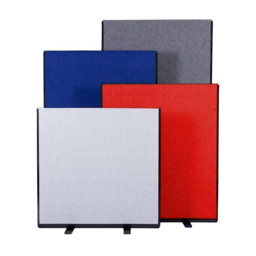 Pinewood Associates Office Screen 700mm Wide 1000mm Height Woolmix Fabric Grey