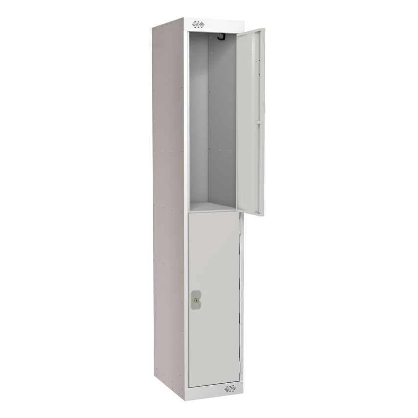 Tc 2 Door Locker 300 x 300 x 1800 Light Grey/Light Grey Door