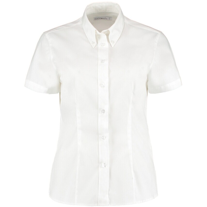 Kustom Kit Kk701 Ladies Size 18 Short Sleeve White Formal Blouse- you get 6