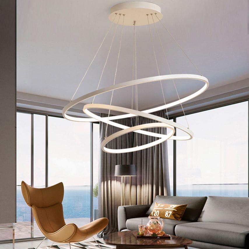 Living and Home Modern Tiered LED Ceiling Hanging Pendant Light