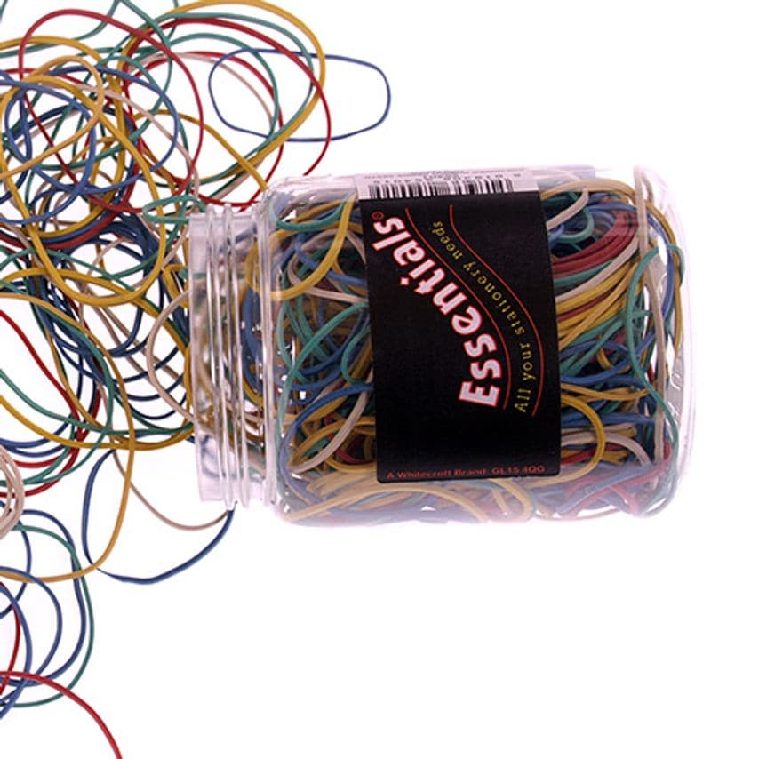 Valuex ValueX Rubber Elastic Band Assorted Sizes 75g Assorted Colours