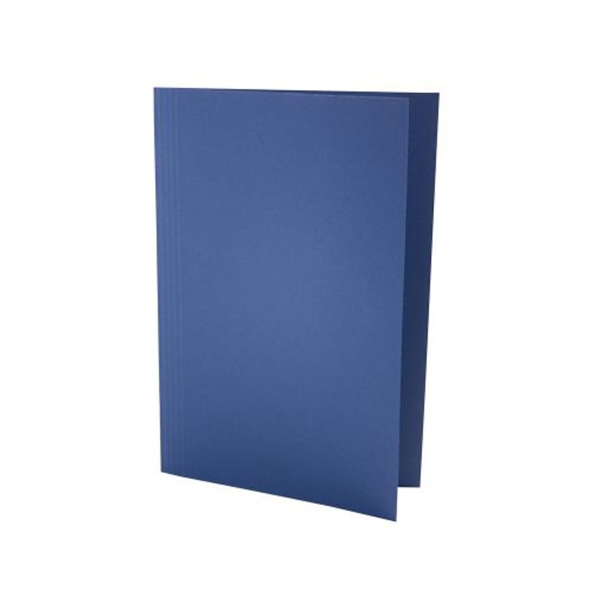 Valuex Exacompta Square Cut Folder Manilla Foolscap 180gsm Blue (Pack 100)