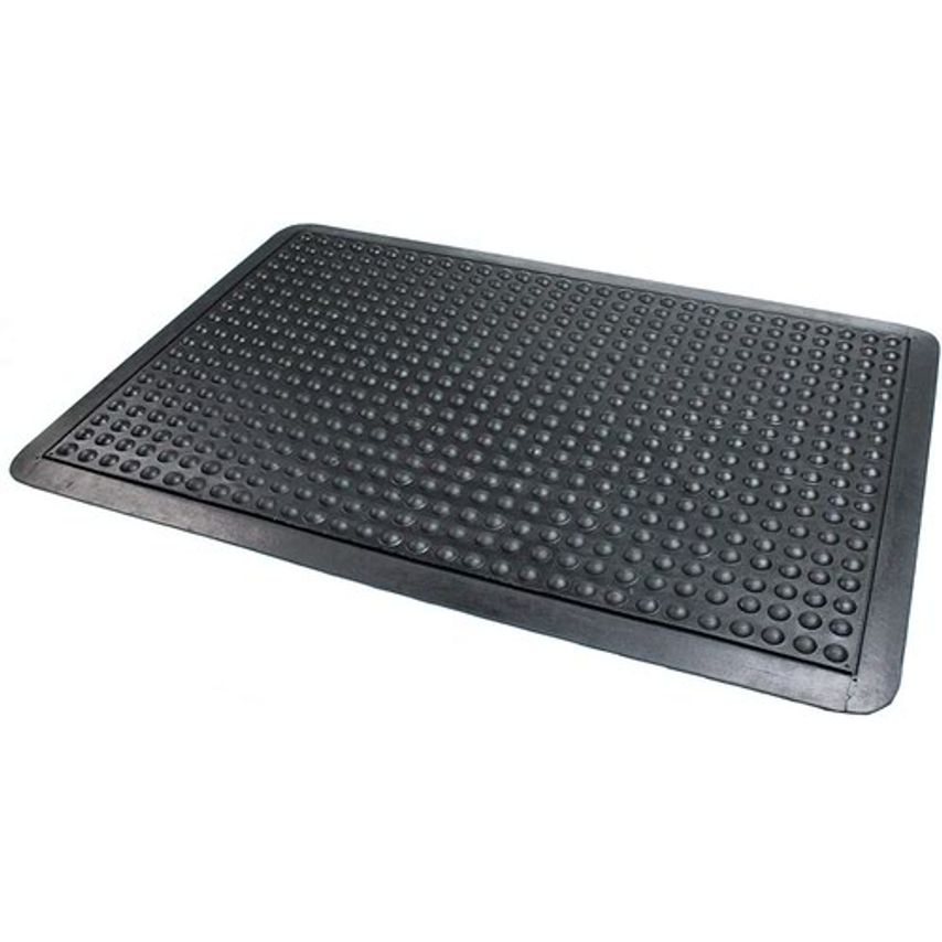 Doortex Anti Fatigue Mat 100% Rubber 61 x 91cm Black FCAF6191