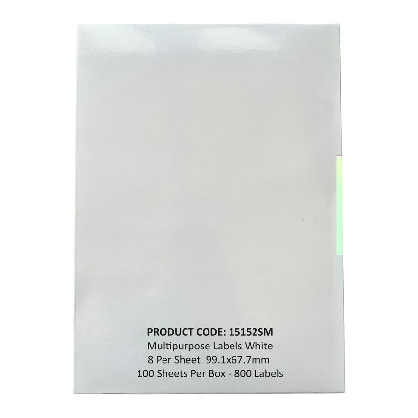 Multi-Purpose Labels, A4 Sheet White