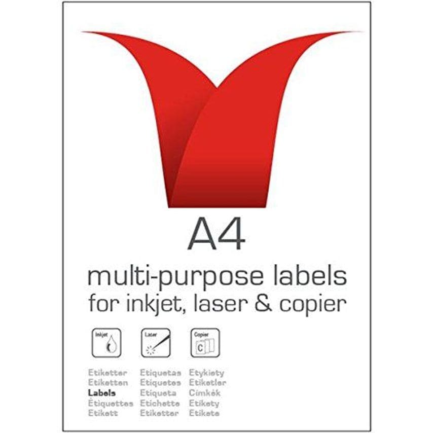 Multi-Purpose Labels, A4 Sheet White